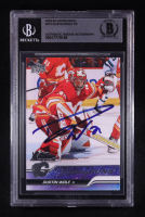 Dustin Wolf Signed 2023-24 Upper Deck Young Guns #210 RC (BGS) at PristineAuction.com