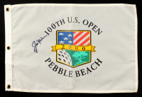 Jack Nicklaus Signed 100th U.S. Open Pebble Beach Pin Flag (Beckett) at PristineAuction.com