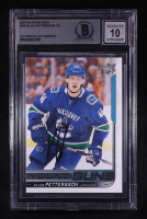 Elias Pettersson Signed 2018-19 Upper Deck Young Guns #248 RC (BGS | Autograph Graded BGS 10) at PristineAuction.com