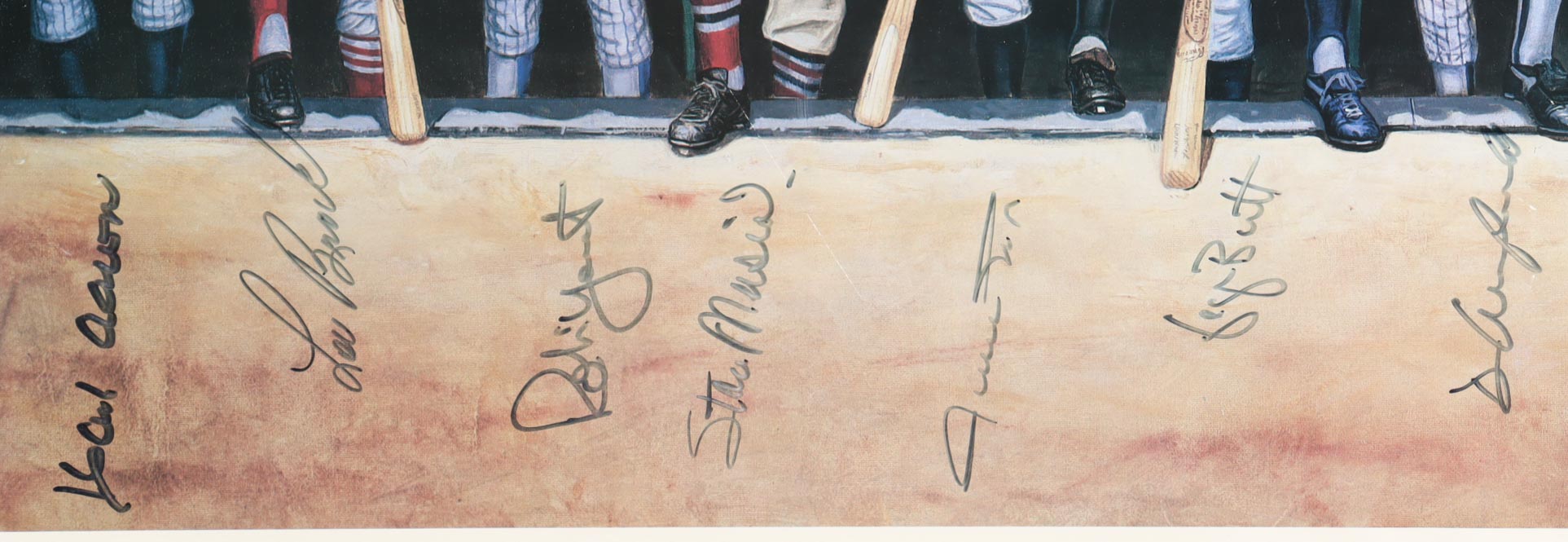 "The 3,000 Hit Club" Custom Framed Art Print Display Signed By (12) with Hank Aaron, Lou Brock, Robin Yount, & Stan Musial (Beckett) at PristineAuction.com "The 3,000 Hit Club" Custom Framed Art Print Display Signed By (12) with Hank Aaron, Lou Brock, Robin Yount, & Stan Musial (Beckett) at PristineAuction.com