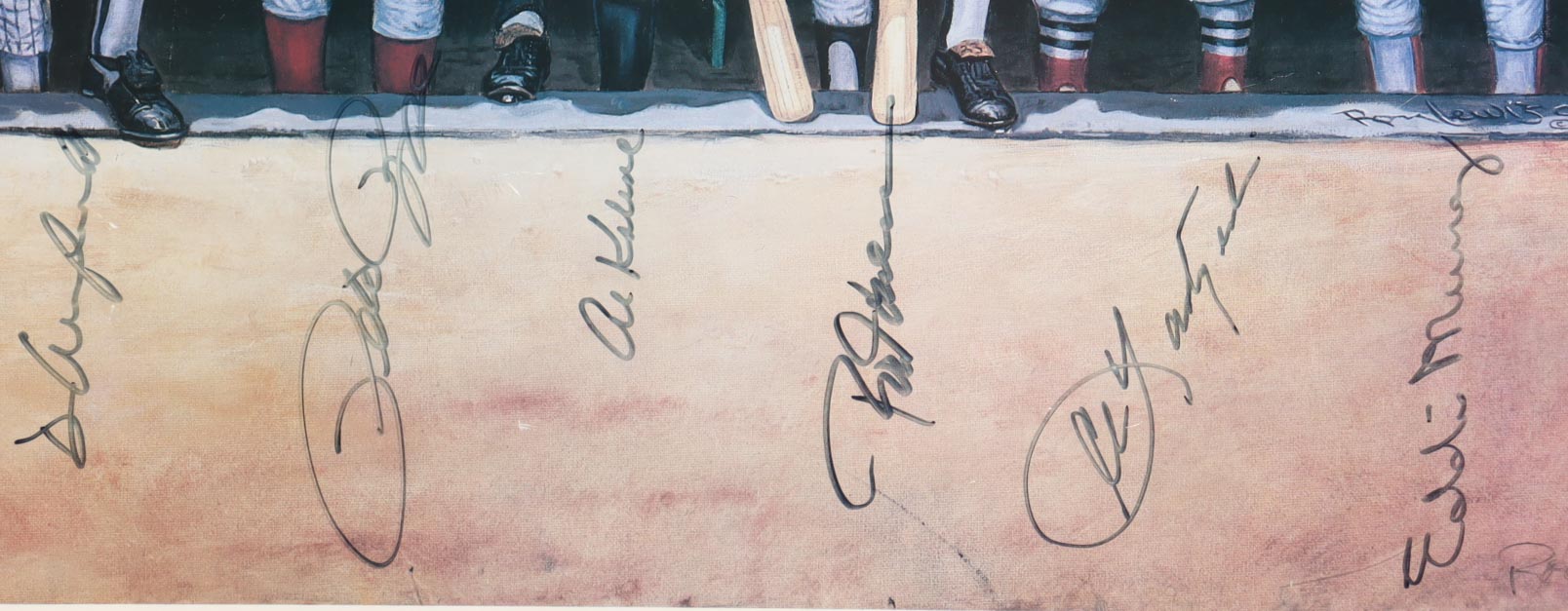 "The 3,000 Hit Club" Custom Framed Art Print Display Signed By (12) with Hank Aaron, Lou Brock, Robin Yount, & Stan Musial (Beckett) at PristineAuction.com "The 3,000 Hit Club" Custom Framed Art Print Display Signed By (12) with Hank Aaron, Lou Brock, Robin Yount, & Stan Musial (Beckett) at PristineAuction.com