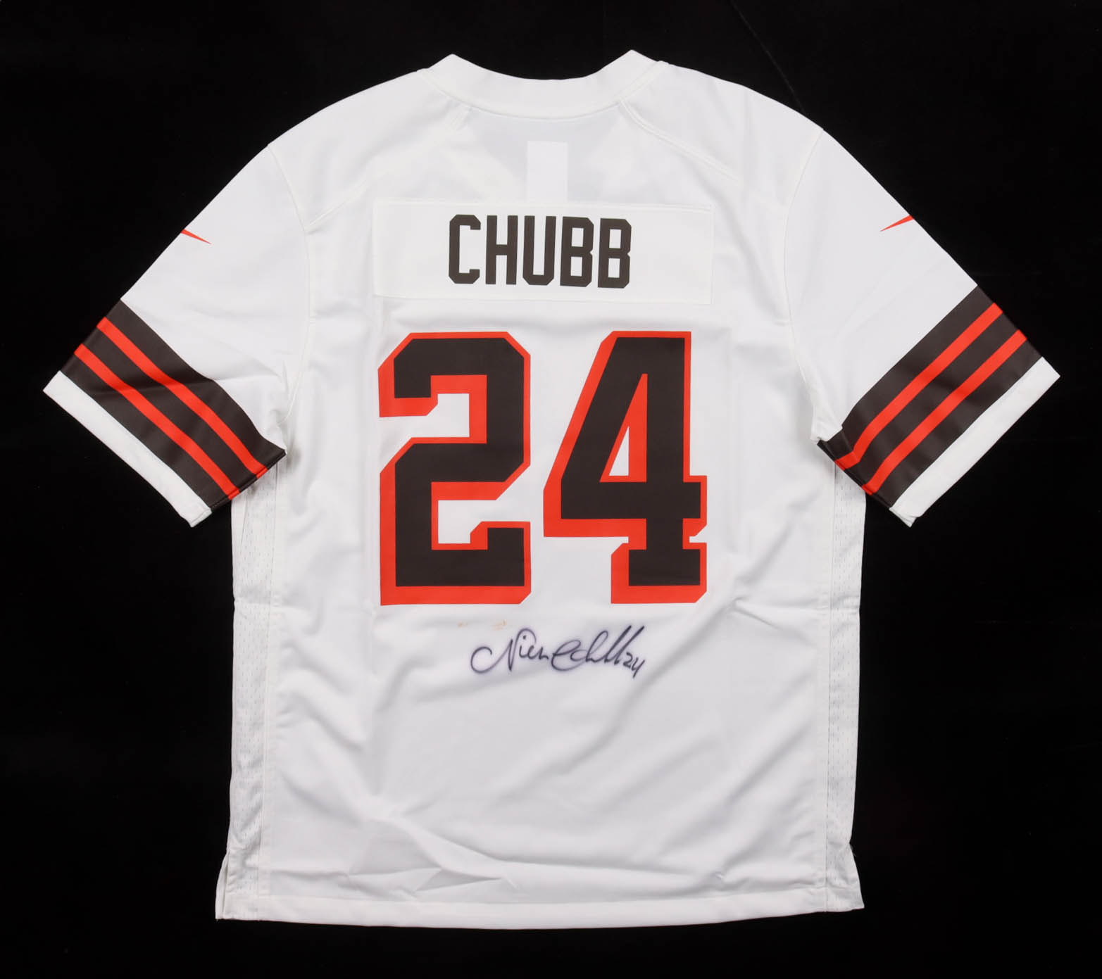 Nick Chubb Signed Browns Nike Authentic Jersey (Beckett) at PristineAuction.com Nick Chubb Signed Browns Nike Authentic Jersey (Beckett) at PristineAuction.com