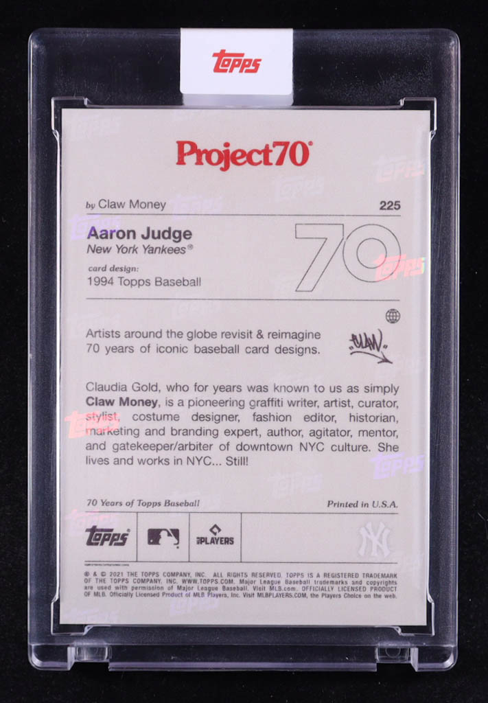 Aaron Judge 2021 Topps Project70 #225 Claw Money at PristineAuction.com Aaron Judge 2021 Topps Project70 #225 Claw Money at PristineAuction.com