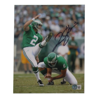 David Akers Signed Eagles 8x10 Photo (Beckett) at PristineAuction.com