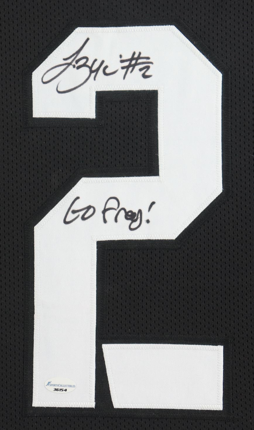 Trevone Boykin Signed Custom Framed Jersey Display Inscribed "Go Frogs" (SC) at PristineAuction.com Trevone Boykin Signed Custom Framed Jersey Display Inscribed "Go Frogs" (SC) at PristineAuction.com