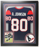 Andre Johnson Signed Custom Framed Jersey (JSA) at PristineAuction.com