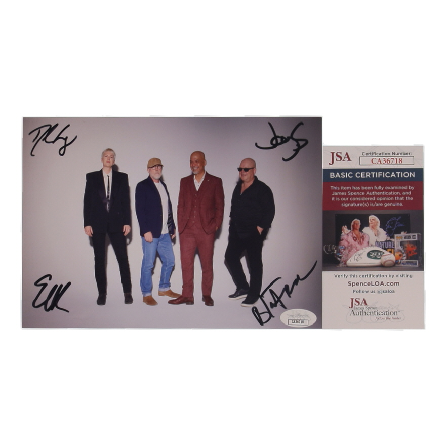 "Pixies" 6x8 Photo Signed By (4) with Emma Richardson, Black Francis, Joey Santiago, David Lovering (JSA) at PristineAuction.com "Pixies" 6x8 Photo Signed By (4) with Emma Richardson, Black Francis, Joey Santiago, David Lovering (JSA) at PristineAuction.com