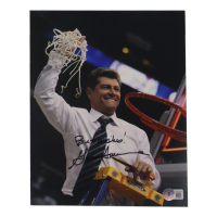 Geno Auriemma Signed UConn Huskies 8x10 Photo Inscribed "Best Wishes!" (Beckett) at PristineAuction.com
