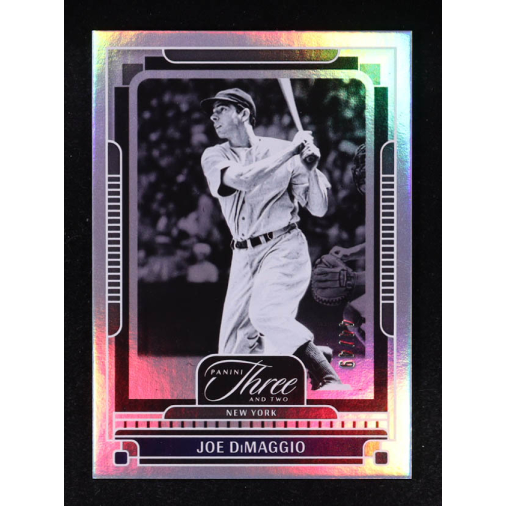 Joe Dimaggio 2025 Panini Three and Two Holo Silver #41 #44/49 at PristineAuction.com