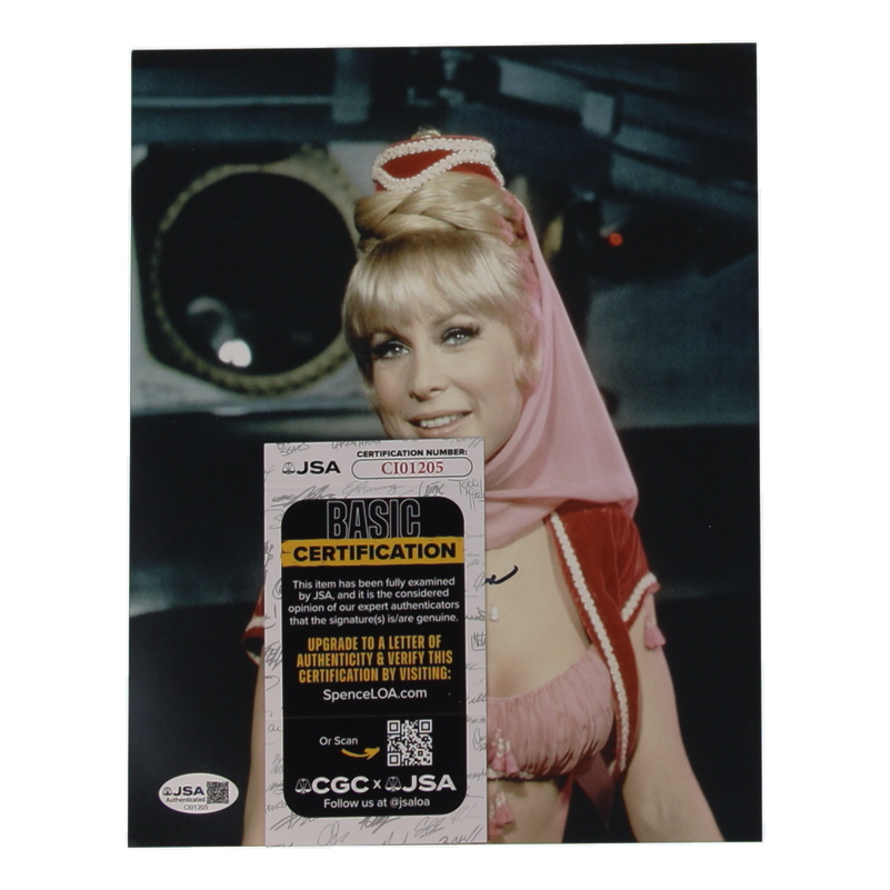 Barbara Eden Signed "I Dream of Jeannie" 8x10 Photo Inscribed "Jeannie" (JSA) at PristineAuction.com Barbara Eden Signed "I Dream of Jeannie" 8x10 Photo Inscribed "Jeannie" (JSA) at PristineAuction.com