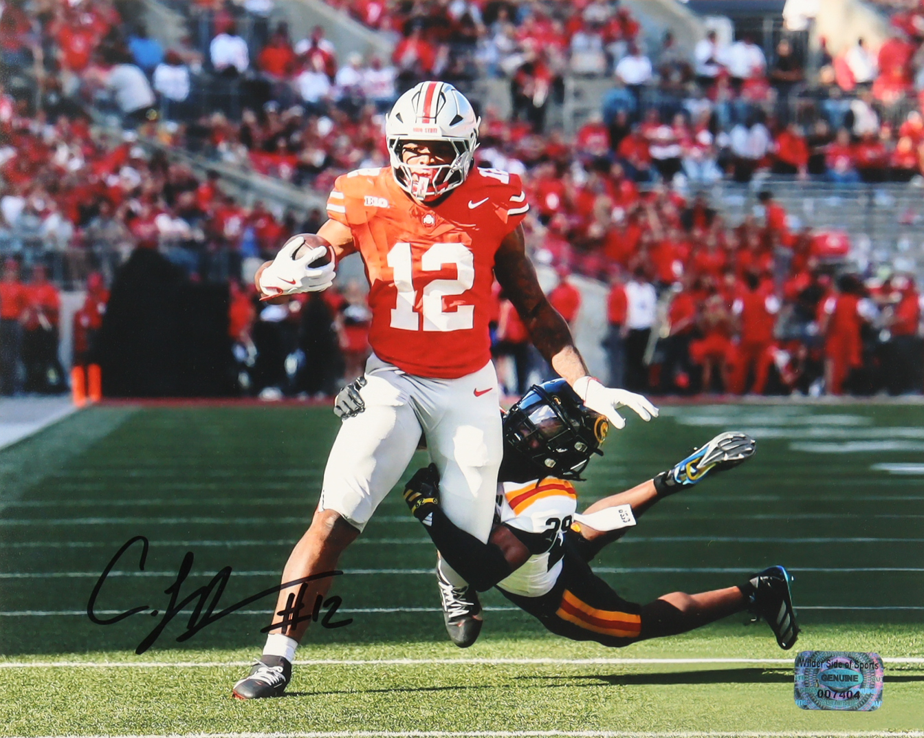 CJ Donaldson Signed Ohio State Buckeyes 8x10 Photo (Wilder Side) at PristineAuction.com CJ Donaldson Signed Ohio State Buckeyes 8x10 Photo (Wilder Side) at PristineAuction.com