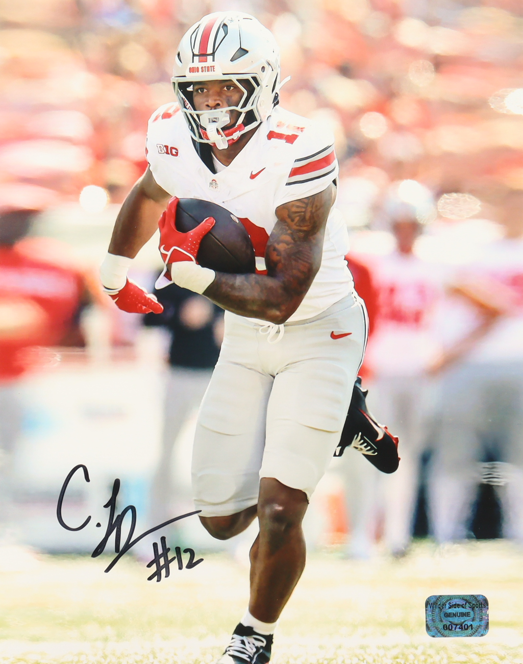 CJ Donaldson Signed Ohio State Buckeyes 8x10 Photo (Wilder Side) at PristineAuction.com CJ Donaldson Signed Ohio State Buckeyes 8x10 Photo (Wilder Side) at PristineAuction.com