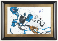 Nolan Ryan Signed Rangers Custom Framed Art Print Display (PSA) at PristineAuction.com