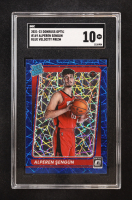 Alperen Sengun 2021-22 Panini Donruss Optic Rated Rookie Blue Velocity Prizm #169 RC (SGC 10) at PristineAuction.com