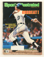 Alan Trammell Signed 1984 Sports Illustrated Magazine with 2001 Topps American Pie #106 Trading Card (Beckett) at PristineAuction.com