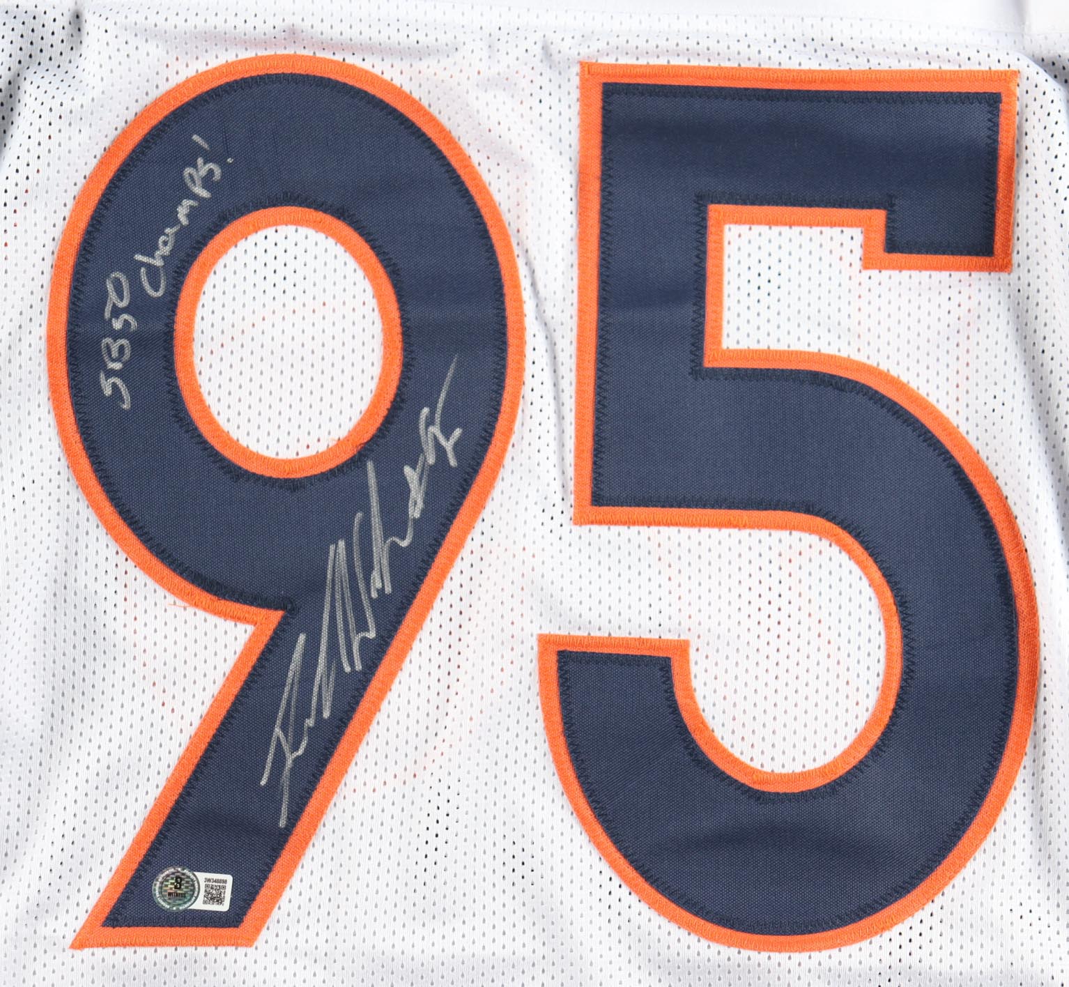 Derek Wolfe Signed Jersey Inscribed "SB 50 Champs!" (Beckett) at PristineAuction.com Derek Wolfe Signed Jersey Inscribed "SB 50 Champs!" (Beckett) at PristineAuction.com