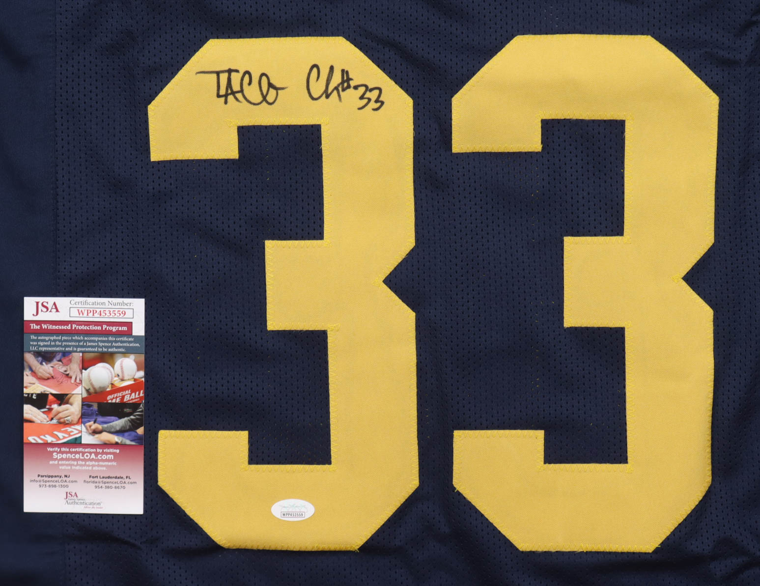 Taco Charlton Signed Jersey (JSA) at PristineAuction.com Taco Charlton Signed Jersey (JSA) at PristineAuction.com