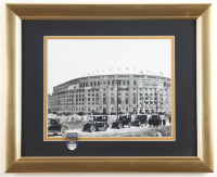"Old Yankees Stadium" Custom Framed Art Print Display with Vintage Pin at PristineAuction.com