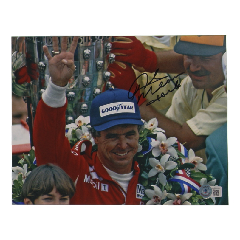 Rick Mears Signed Indy 500 8x10 Photo Inscribed "Thanks" (Beckett) at PristineAuction.com Rick Mears Signed Indy 500 8x10 Photo Inscribed "Thanks" (Beckett) at PristineAuction.com