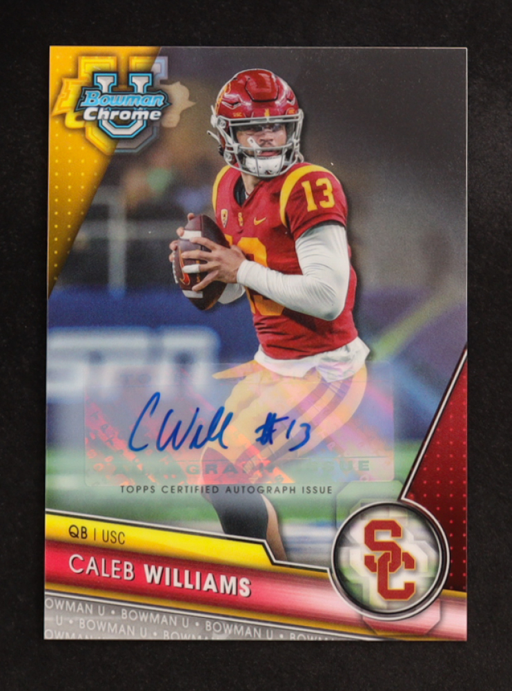 Caleb Williams 2023 Bowman Chrome University Autographs #1 RC
