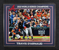 Travis d'Arnaud Signed Braves Custom Framed Photo Display (MLB) at PristineAuction.com