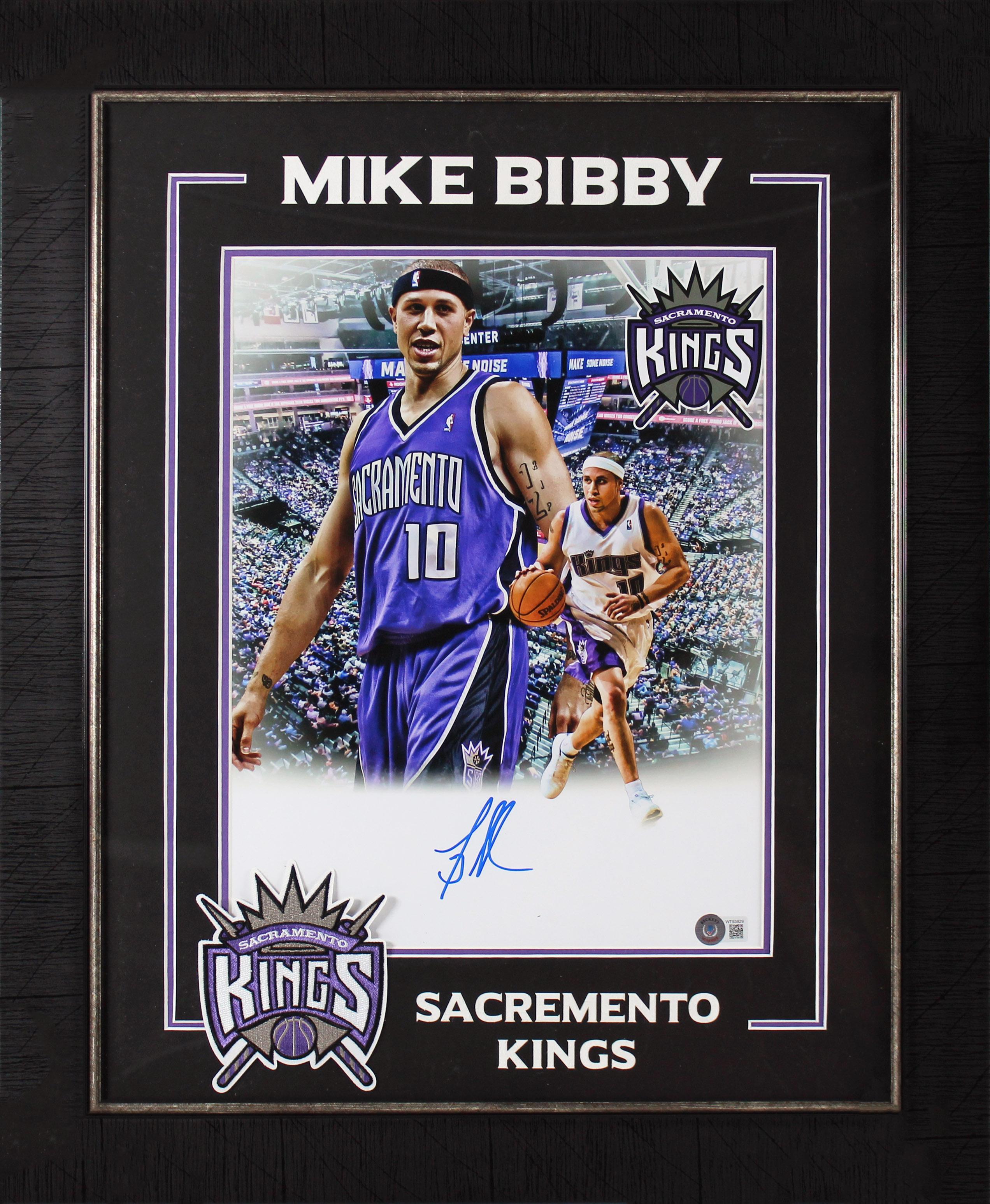 Mike Bibby Signed Kings Custom Framed Photo Display (Beckett) at PristineAuction.com Mike Bibby Signed Kings Custom Framed Photo Display (Beckett) at PristineAuction.com