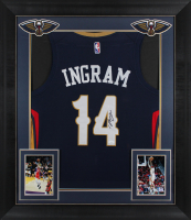 Brandon Ingram Signed Pelicans Custom Framed Jersey Display (JSA) at PristineAuction.com