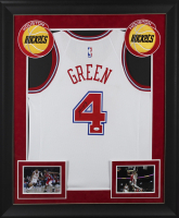 Jalen Green Signed Rockets Custom Framed Jersey Display (JSA) at PristineAuction.com
