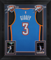 Josh Giddey Signed Thunder Custom Framed Jersey Display (JSA) at PristineAuction.com