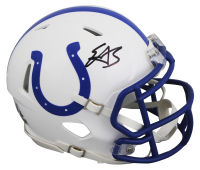 Edgerrin James Signed Colts Speed Mini Helmet (Beckett) at PristineAuction.com