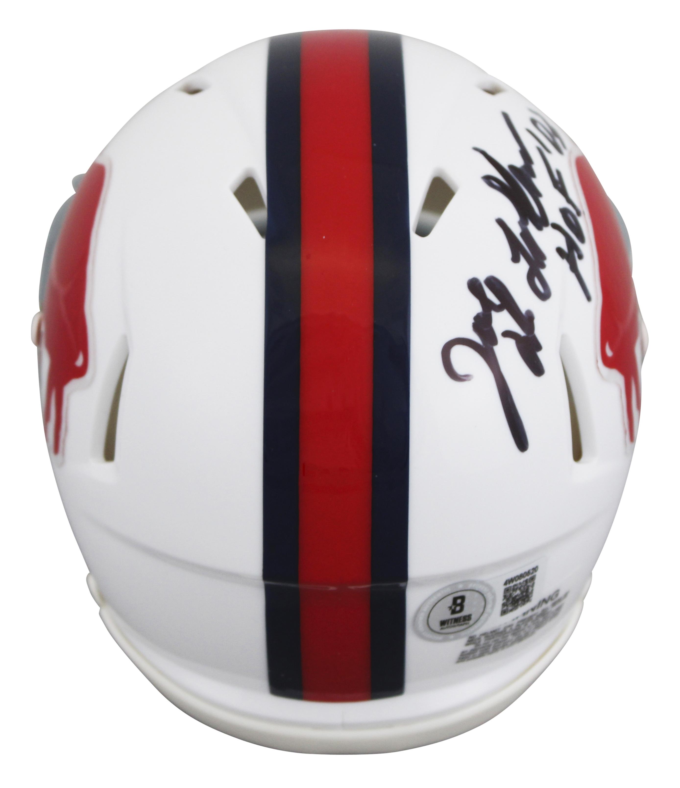 Joe DeLamielleure Signed Bills Speed Mini Helmet Inscribed "HOF 03" (Beckett) at PristineAuction.com Joe DeLamielleure Signed Bills Speed Mini Helmet Inscribed "HOF 03" (Beckett) at PristineAuction.com