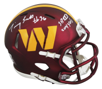 Timmy Smith Signed Commanders Speed Mini Helmet Inscribed "SB XXII 204 Yds" (Beckett) at PristineAuction.com