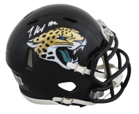 Travis Hunter Signed Jaguars Speed Mini Helmet (Beckett) at PristineAuction.com