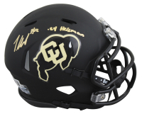 Travis Hunter Signed Colorado Buffaloes Speed Mini Helmet Inscribed "24 Heisman" (Beckett) at PristineAuction.com