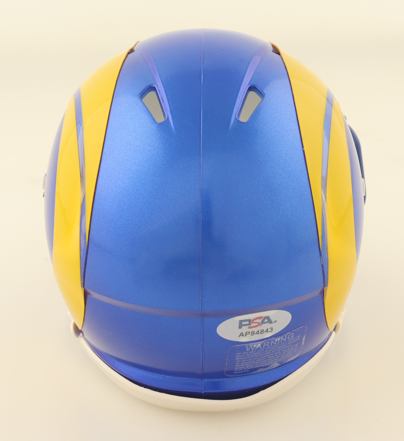 Puka Nacua Signed Rams Speed Mini Helmet (PSA) at PristineAuction.com Puka Nacua Signed Rams Speed Mini Helmet (PSA) at PristineAuction.com