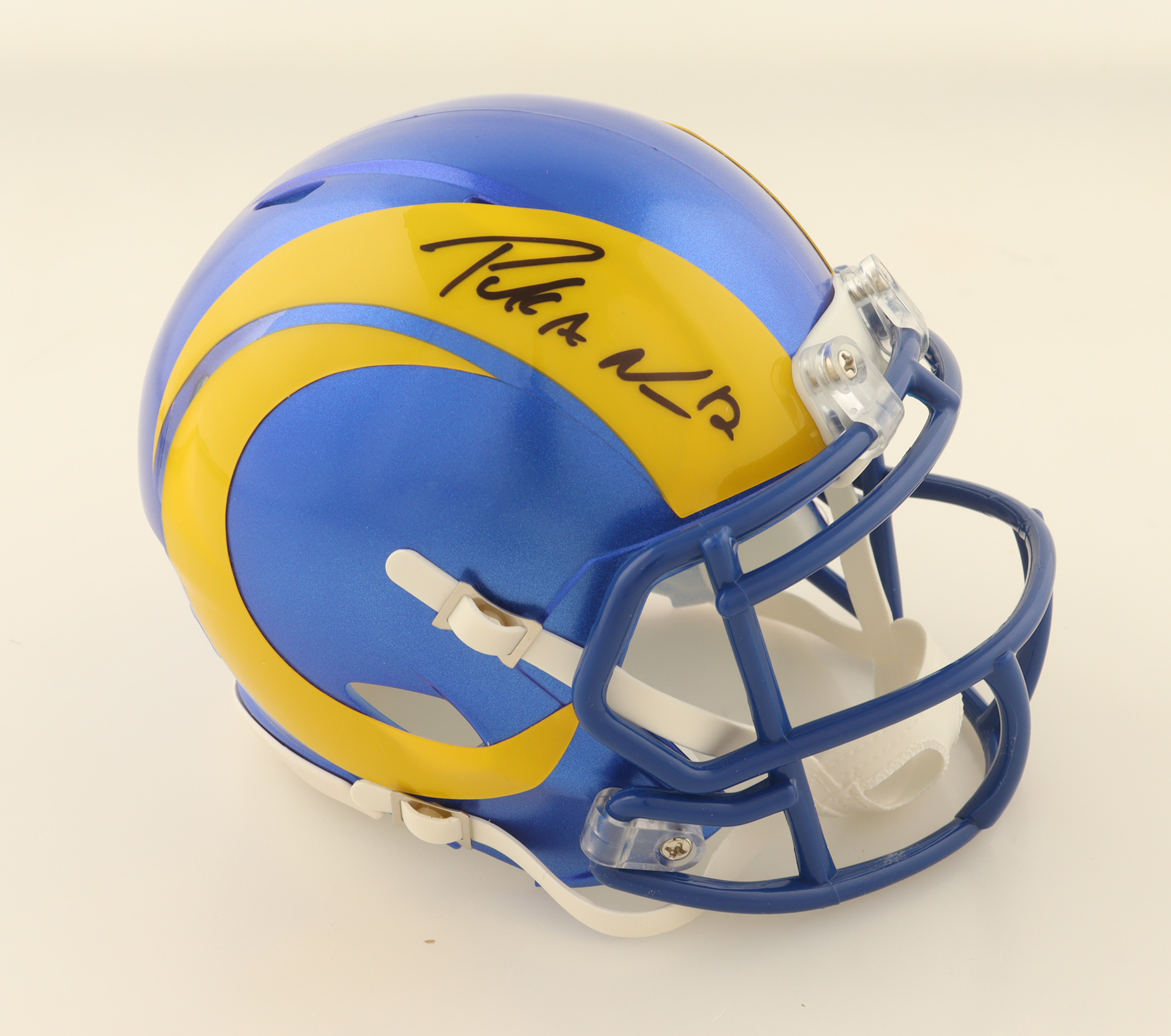 Puka Nacua Signed Rams Speed Mini Helmet (PSA) at PristineAuction.com Puka Nacua Signed Rams Speed Mini Helmet (PSA) at PristineAuction.com
