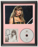 Taylor Swift Signed Custom Framed "The Tortured Poets Department" CD Album Insert Display With Disc (JSA) at PristineAuction.com
