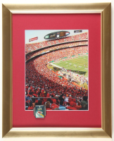 "The Chiefs at Arrowhead Stadium" Custom Framed Photo Display with Chiefs Super Bowl LIV Ring Pin at PristineAuction.com