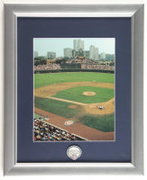 "Wrigley Stadium" Custom Framed Photo Display with Cubs Wrigley Field Pin at PristineAuction.com