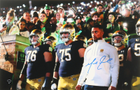 Marcus Freeman Signed Notre Dame Fighting Irish 11x17 Photo (Authentic Ink) at PristineAuction.com
