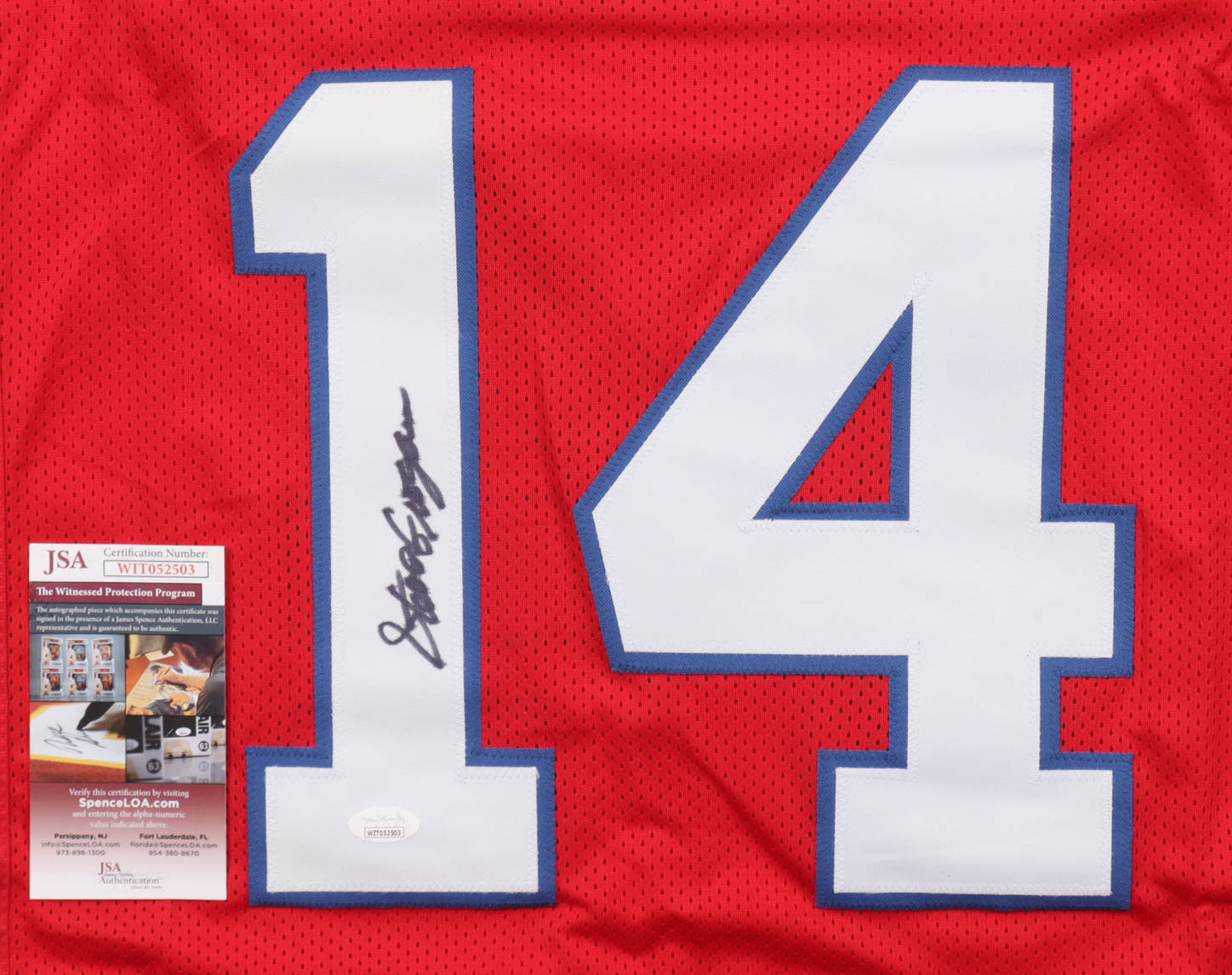 Steve Grogan Signed Jersey (JSA) at PristineAuction.com Steve Grogan Signed Jersey (JSA) at PristineAuction.com