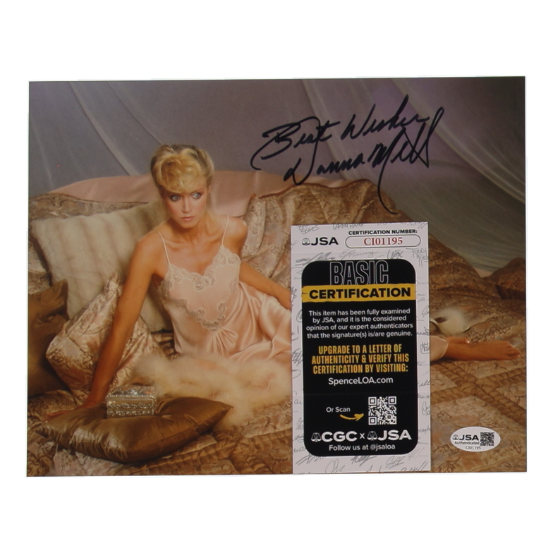 Donna Mills Signed 8x10 Photo Inscribed "Best Wishes" (JSA) at PristineAuction.com Donna Mills Signed 8x10 Photo Inscribed "Best Wishes" (JSA) at PristineAuction.com