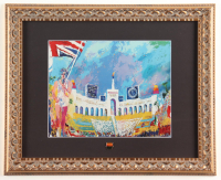 "The 1984 Olympics in Los Angeles" Custom Framed Leroy Neiman Art Display with USA Pin Patch at PristineAuction.com