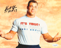 Kurt Angle Signed WWE 8x10 Photo Inscribed "HOF 17" (ACOA) at PristineAuction.com