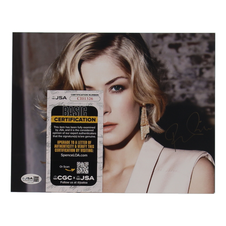 Rosamund Pike Signed 8x10 Photo (JSA) at PristineAuction.com Rosamund Pike Signed 8x10 Photo (JSA) at PristineAuction.com