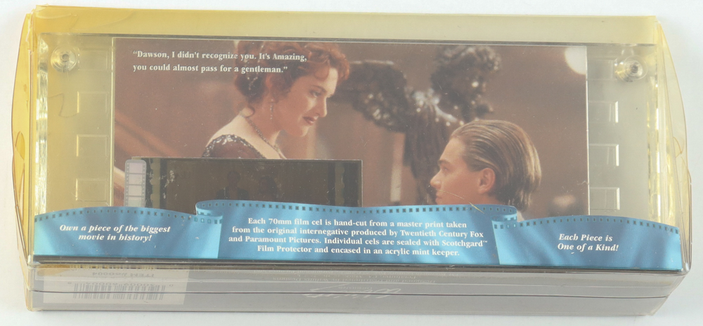 "Titanic" 1998 Original 70mm Collector Film Cell In Original Sealed Package at PristineAuction.com "Titanic" 1998 Original 70mm Collector Film Cell In Original Sealed Package at PristineAuction.com