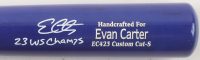 Evan Carter Signed Marucci Pro Baseball Inscribed "23 WS Champs" (Beckett) at PristineAuction.com