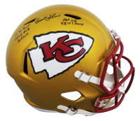 Emmitt Thomas Signed Chiefs Full-Size Flash Alternate Speed Helmet Inscribed "HOF 08", "SB IV Champ", "5x Pro Bowl" & "Chief #18 Retired" (Beckett) at PristineAuction.com