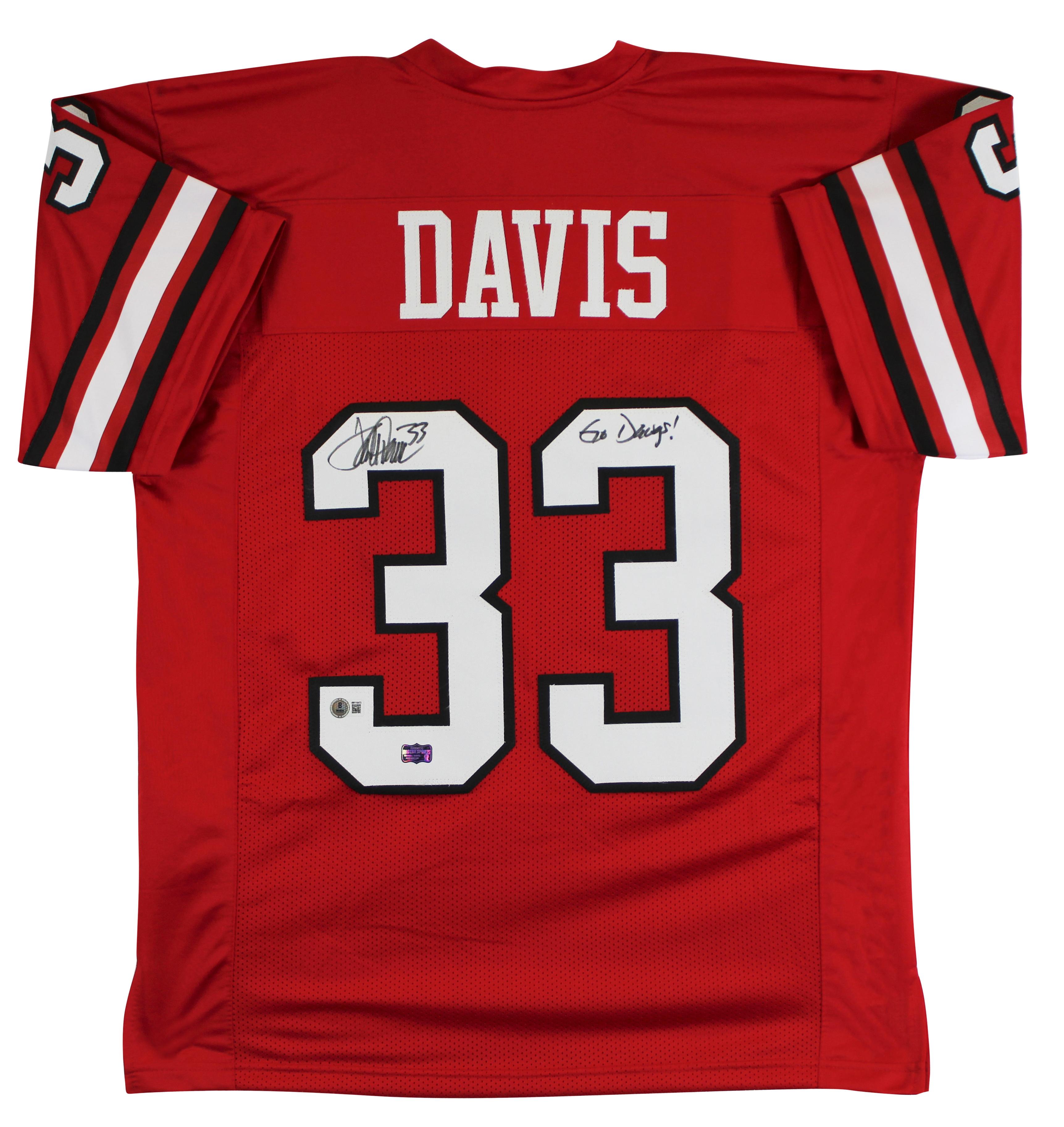 Terrell Davis Signed Jersey Inscribed "Go Dawgs" (Beckett) at PristineAuction.com Terrell Davis Signed Jersey Inscribed "Go Dawgs" (Beckett) at PristineAuction.com