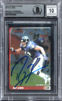 Ray Lewis Signed 2003 Bowman Chrome #6 (BGS | Auto 10) at PristineAuction.com